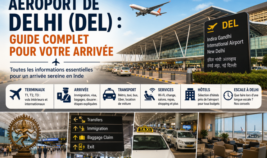 Aéroport de Delhi (DEL):  guide complet pour votre arrivée en Inde