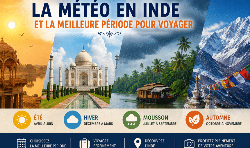 La météo en Inde et la meilleure période pour voyager